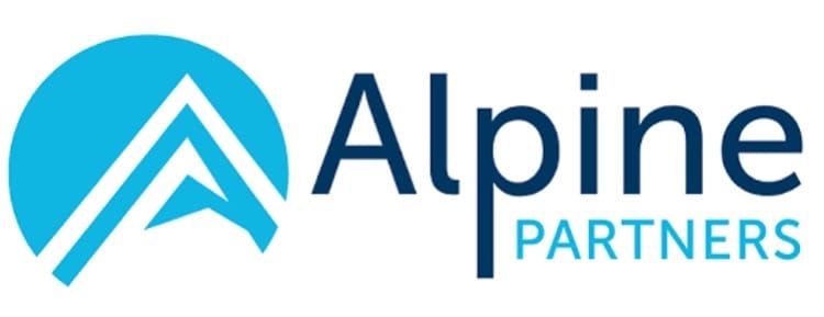 Alpine Partners logo with stylized mountain